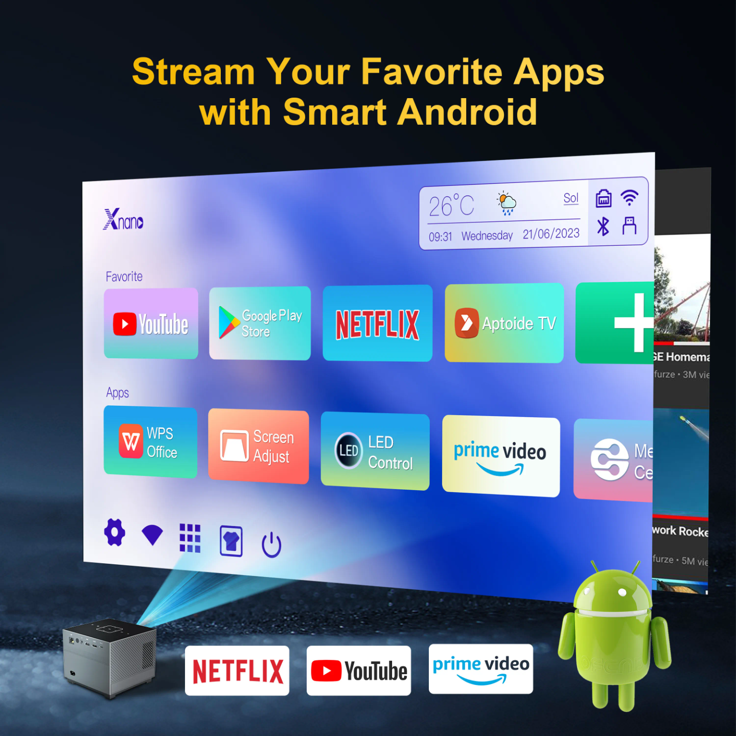 XNANO PROJECTOR PORTABLE 4K